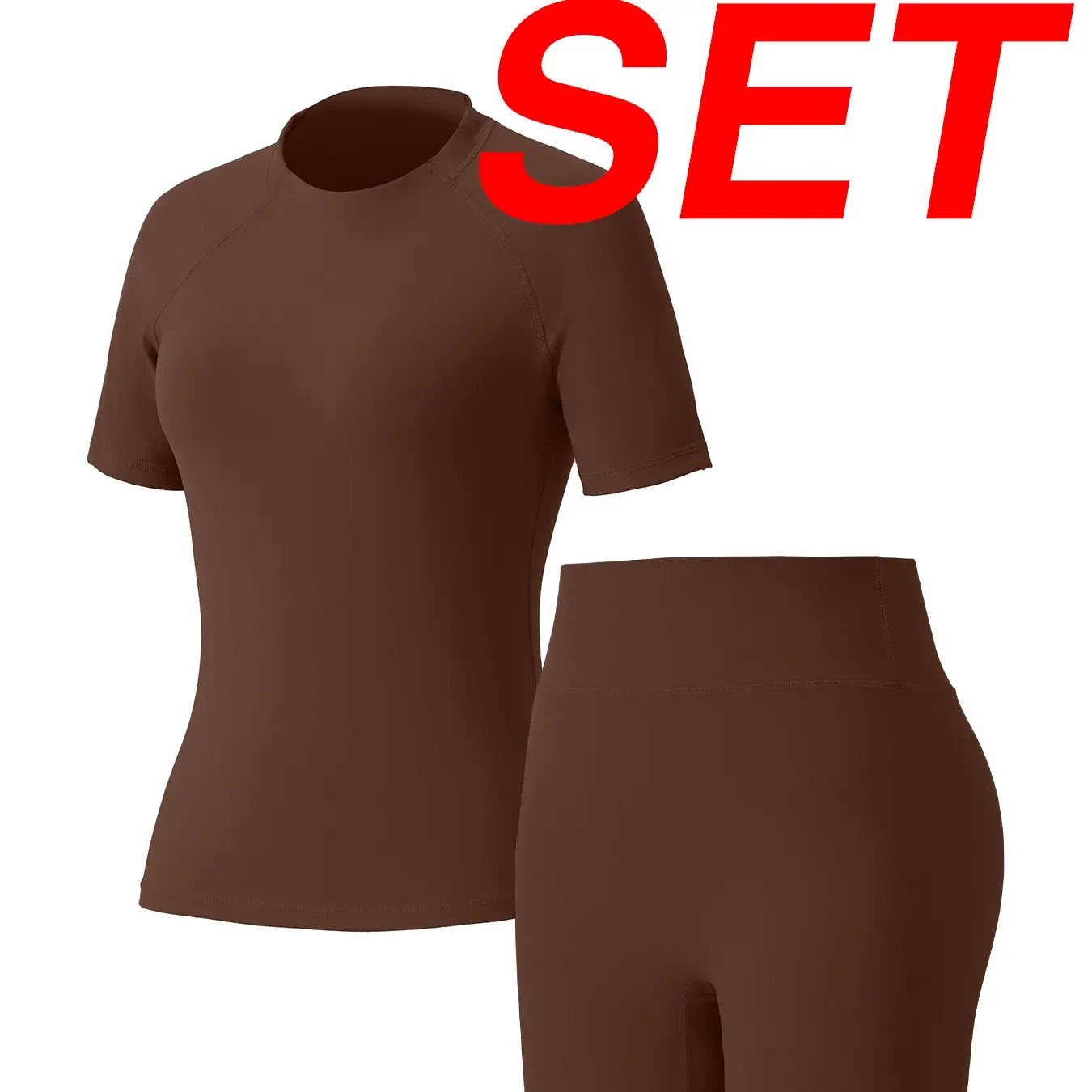 Uncia Active Women'S 2-Piece Tracksuit Set - Seamless-Free Shorts, Raglan Sleeves Tee with Flat Tummy & Glute-Lifting Fit, Workout Gym Matching Sets for Outdoor Yoga, 2 Piece Sets, Workout Sets for Women Summerwins Try It,Sohochic