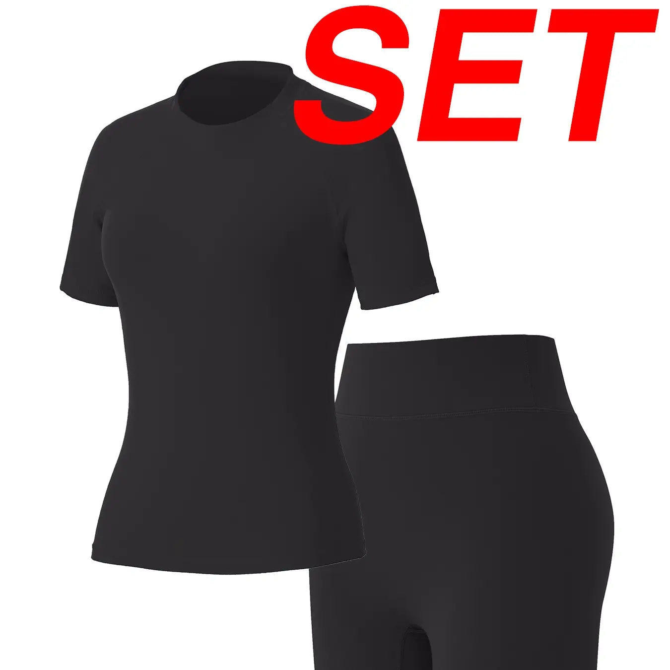 Uncia Active Women'S 2-Piece Tracksuit Set - Seamless-Free Shorts, Raglan Sleeves Tee with Flat Tummy & Glute-Lifting Fit, Workout Gym Matching Sets for Outdoor Yoga, 2 Piece Sets, Workout Sets for Women Summerwins Try It,Sohochic