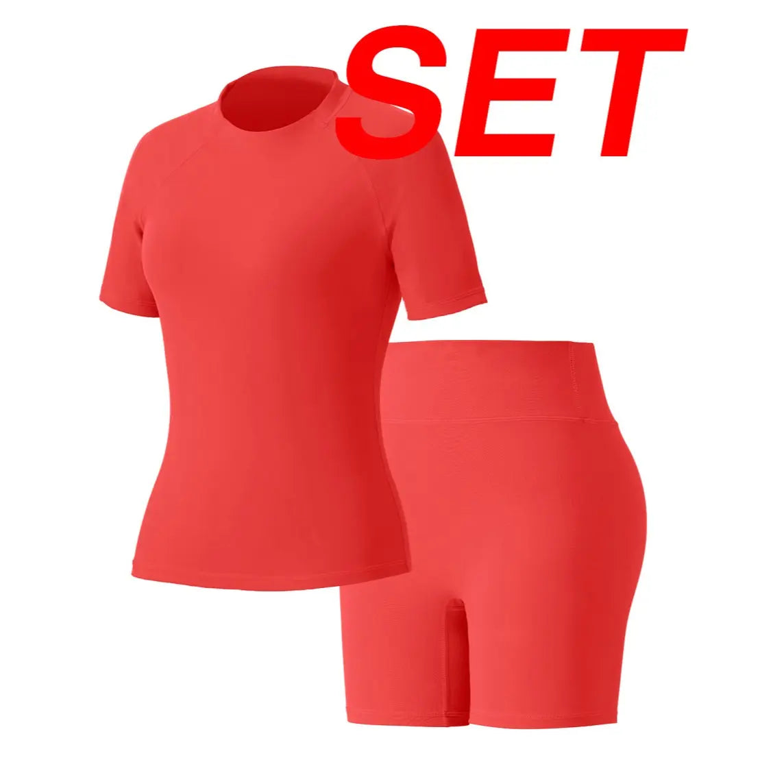 Uncia Active Women'S 2-Piece Tracksuit Set - Seamless-Free Shorts, Raglan Sleeves Tee with Flat Tummy & Glute-Lifting Fit, Workout Gym Matching Sets for Outdoor Yoga, 2 Piece Sets, Workout Sets for Women Summerwins Try It,Sohochic