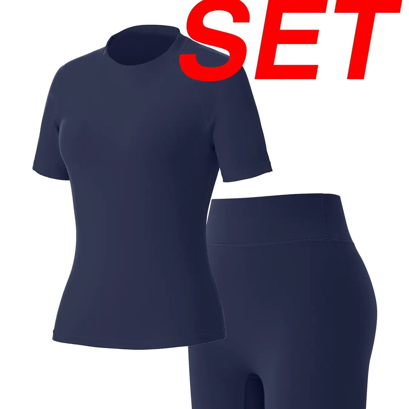 Uncia Active Women'S 2-Piece Tracksuit Set - Seamless-Free Shorts, Raglan Sleeves Tee with Flat Tummy & Glute-Lifting Fit, Workout Gym Matching Sets for Outdoor Yoga, 2 Piece Sets, Workout Sets for Women Summerwins Try It,Sohochic