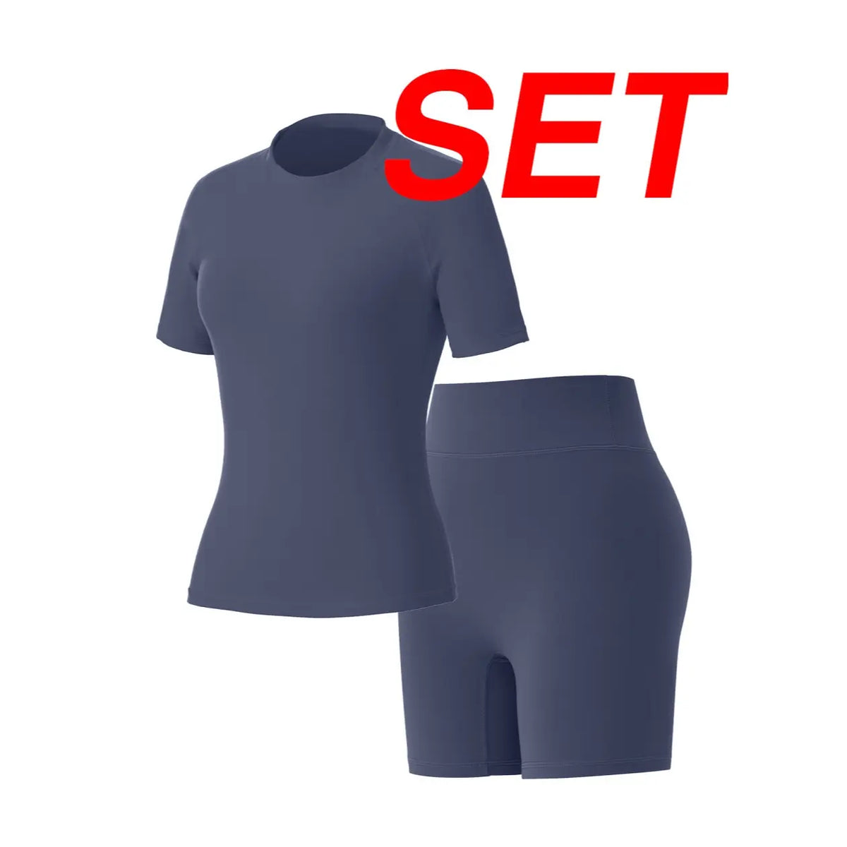 Uncia Active Women'S 2-Piece Tracksuit Set - Seamless-Free Shorts, Raglan Sleeves Tee with Flat Tummy & Glute-Lifting Fit, Workout Gym Matching Sets for Outdoor Yoga, 2 Piece Sets, Workout Sets for Women Summerwins Try It,Sohochic