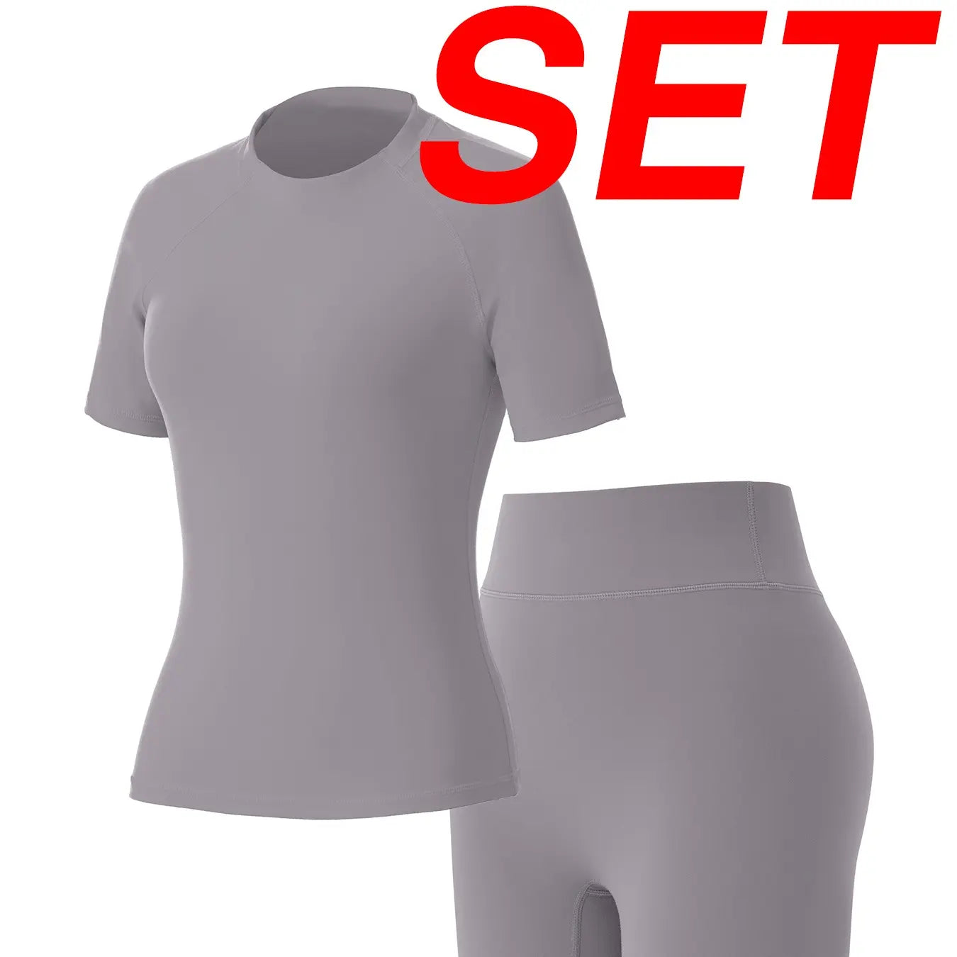 Uncia Active Women'S 2-Piece Tracksuit Set - Seamless-Free Shorts, Raglan Sleeves Tee with Flat Tummy & Glute-Lifting Fit, Workout Gym Matching Sets for Outdoor Yoga, 2 Piece Sets, Workout Sets for Women Summerwins Try It,Sohochic